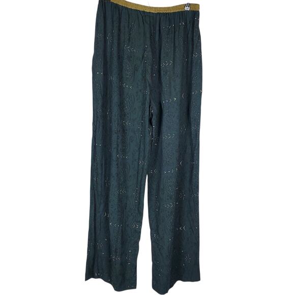 Donna Jessica Animal Print Pull On Pants Size 3 Lg Lagenlook Art to Wear USA - Picture 1 of 13